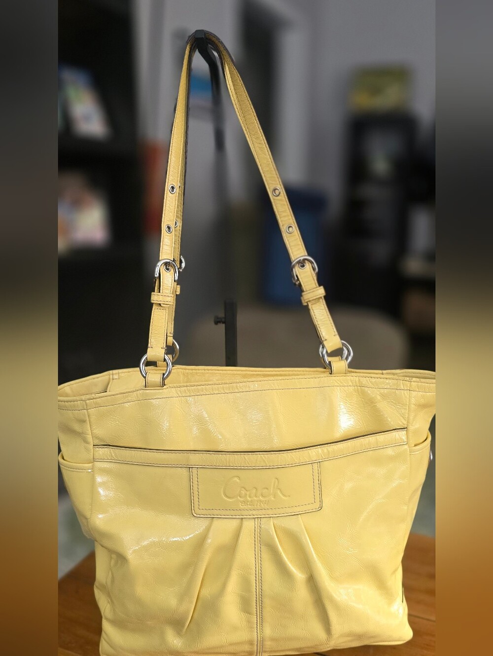 Coach M 0971 F14859  East-West Gallery Tote